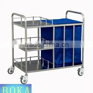 BK818 Hospital Laundry Metal Trolley With Wheels thumbnail-6