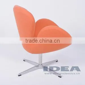 Replica Arne Jocabsen Swan Chair - Orange Fabric thumbnail-2