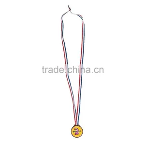 New Custom Design Top Rated Hot Sale Cheap Plastic Gold Way to Go Award Medals With Ribbon Necklace for Promotional Gifts thumbnail-1
