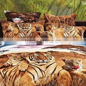 Animal Design 100%cotton 3D Design Reactive Printed Bedding Set thumbnail-1