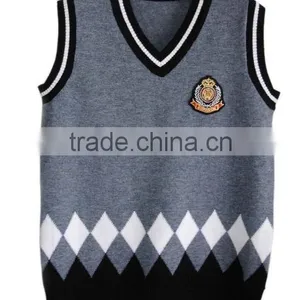 Boy's School Uniform Sweater V Neck thumbnail-4