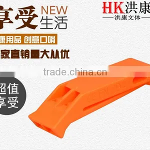 Flat Plastic Whistle Custom Print Whistle Cheap Custom Whistle Lanyard thumbnail-2