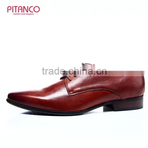 Gentlemen Rufous Calf Leather Lace-up Mens Formal Shoes thumbnail-2