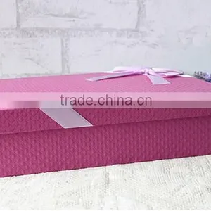 Decorative Corrugated Cardboard Paper Flower Boxes With Ribbon Wholesale thumbnail-3
