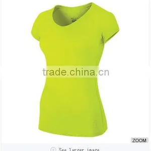 Fluo High Visibility Lightweight Yellow Color Running T-Shirt thumbnail-1