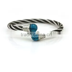 Blue Stone Stainless Steel Ladies Jewelry thumbnail-1