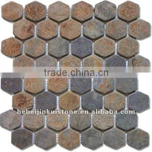 Natural Pebble Cobble Stone Mat Carpet thumbnail-1