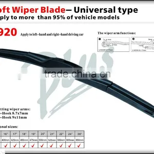 S920 Hybrid Wiper Arm J-Hook Automotive Parts Rubber Refill Windscreen Special Wiper Blade thumbnail-6