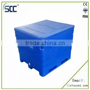 1000L Large Size PE Fish Storage Container, LLDPE Container by Rotomolding thumbnail-2