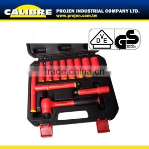 CALIBRE 12pcs 1/2"Dr. 1000V Insulated Reversible VDE Ratchet Set thumbnail-1