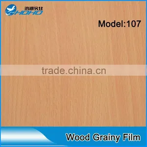 China High-quality Wood Grain Lamination Film/ Semi-rigid Pvc Foil/pvc Wooden Grain Film thumbnail-1