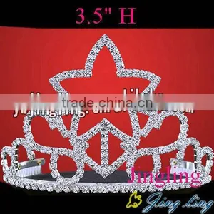 Star Patriotic Rhinestone Pageant Tiara thumbnail-1