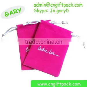 10cmx10cm Black Velvet Jewelry Pouch With Hot Stamping thumbnail-5