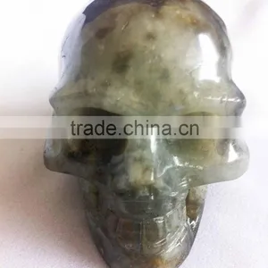 Natural Labradorite Skull Gemstone Handicraft thumbnail-3