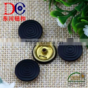 15mm Oeko- Tex Pass Black Custom Logo Metal Snap Button for Leather thumbnail-3