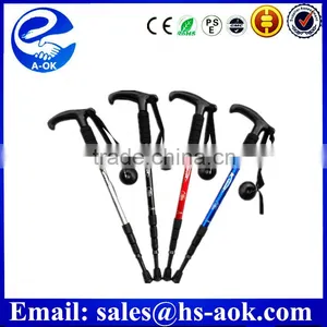 Old Man Outdoor Sports Camping Hiking Pole Walking Telescopic Stick Cane Trekking Ski Poles Climbing Mountaineering Crutch thumbnail-1