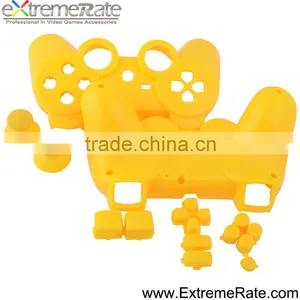 Soft Touch Yellow Housing Case for PS3 Shell Replacement thumbnail-1