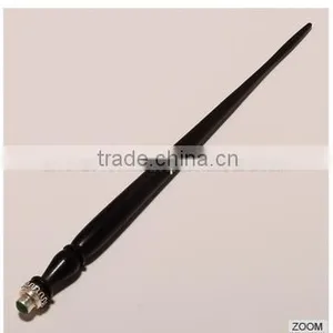 H0001-STERLING SILVER TURQUOISE HAIRSTICK 9.40 thumbnail-1