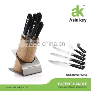 High Quality 7pcs Factory Wholesale Knife Set With Strong Wooden Stand thumbnail-1