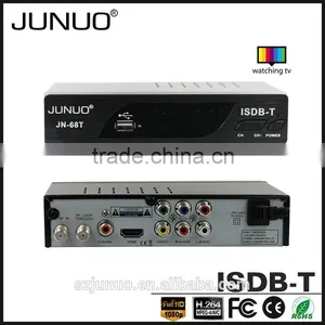 JUNUO Shenzhen Manufacture OEM Quality FTA HD Mpeg4 Digital Terrestrial tv Decoder Set Top Box Isdb-t Philippines thumbnail-1