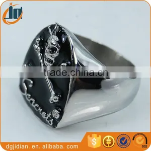 Stainless Steel Skull Finger Rings Fashion Punk Rings thumbnail-2