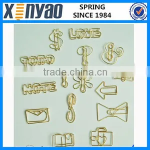 Hight Quality Promotional Gifts Custom Logo Metal Gold Dog Shape Paper Clips thumbnail-4