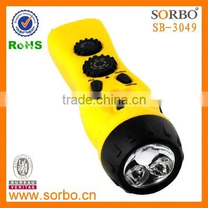 Hand Crank FM&AM Radio With Flashlight Torch thumbnail-1
