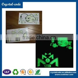 Multicolor Attractive Design Fluorescent Glow in the Dark Sticker thumbnail-1