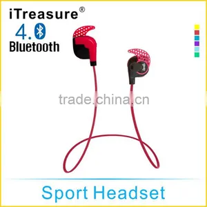 ITreasure Stereo Wireless Bluetooth Headset Earphone for Sport thumbnail-5