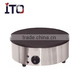 SH-CM400 One Head Round Base Cast Iron Commercial Electric Crepe Making Machine for Sale thumbnail-1