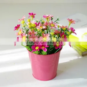Colorful Home Decoration Flower Pot Metal Garden Planter thumbnail-2