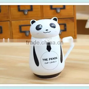 Lovley Panda Mug With Panda Shape and Mug With Panda Design Lid thumbnail-3