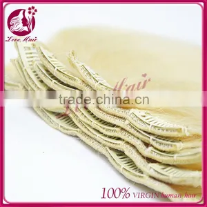 Top Quality Virgin Clips Hair Extensions 26 Inch Human Hair Clip In Hair Extensions thumbnail-6