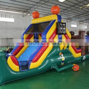 Hot Sale Giant Blue Inflatable Obstacle Course Toys for Kids and Adults for Commercial Use thumbnail-4