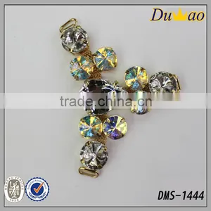 Fashion Crystal Rhinestones Glass Stones Woman Shoe Heel Accessories for Shoe thumbnail-3