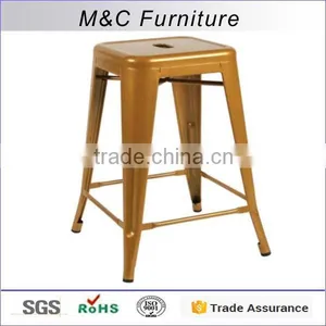 High Quality Luxury Stainless Steel Metal High Chair for Wholesale thumbnail-1