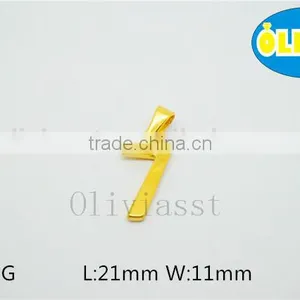Olivia Wholesale High Quality 2016 Fashion 304 Stainless Steel 0-9 Lucky Number 5 Pendant New Year Gift thumbnail-3