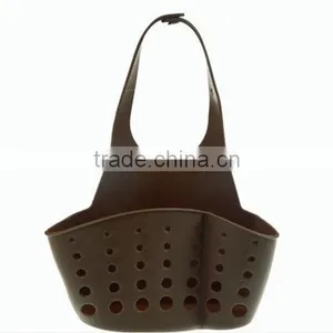 Kitchen Bathroom Adjustable Sink Hanging Storage Basket / Hanging Faucet Storage Rack Organization Basket thumbnail-5
