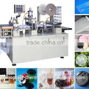 2014 High Quality Plastic Cup Lid Forming Machine, Plastic/paper Cup Lids Machine thumbnail-1