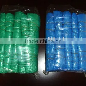 Disposable Waterproof Blue CPE Shoe Covers thumbnail-1