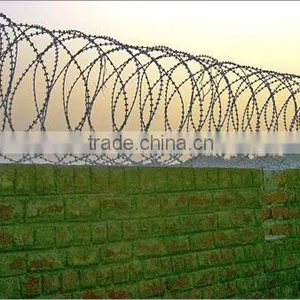 Protection Razor Barbed Wire Fence Wire Mesh Galvanized Security Fence thumbnail-1