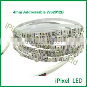 60 Leds Ws2812b DC5V Flexible Led Strip 4mm thumbnail-1