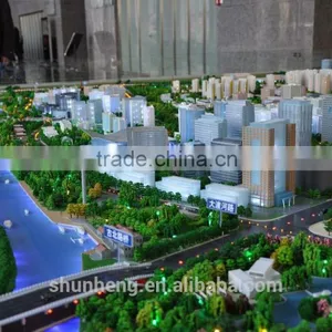 District Planning 3d Architectural Scale Model With Lighting System for Exhibition thumbnail-5