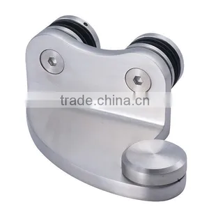 Wholesale Stainless Steel Construction Frameless Wall Mount Glass Door Hardware thumbnail-2