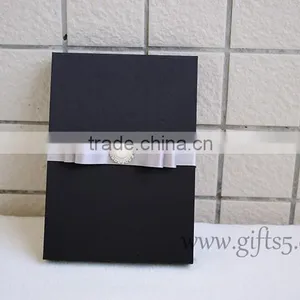 High Quality Black Wedding Gift Boxes for Invitation Cards thumbnail-4