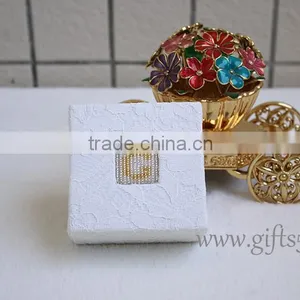2016 High Quality Elegant Wedding Ring Jewelry Box With Beaded Name Plate of G thumbnail-1