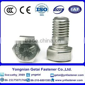 Hexagon Head Bolts With Full Thread,Grade A,B,C, With Black /yellow Zinc Plated/blue White thumbnail-6
