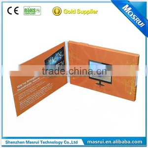 2.4 Inch Video Brochure With Plastic Cover and Earphone Function thumbnail-2