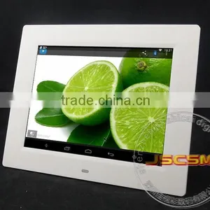 Factory Supply 8inch Webcam Digital Photo Frame With Android 4.4 os System Support Online Video Chat thumbnail-1
