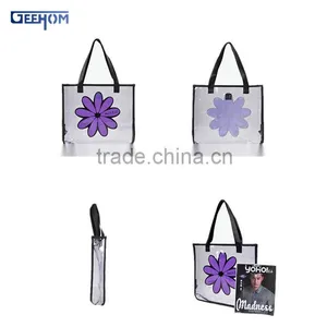 Custom Printed Vinyl Shopping Bag High Quality Pvc Shoulder Bag thumbnail-2